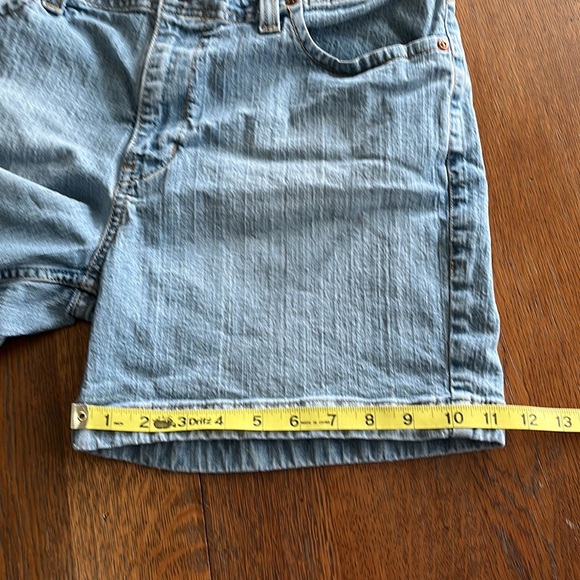 Levi Strauss Signature Jean Shorts light wash size misses 14 - Picture 10 of 11